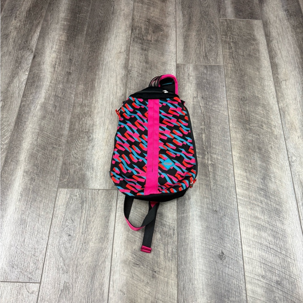 Chaco Raglands Pink/Black Print Sling Bag